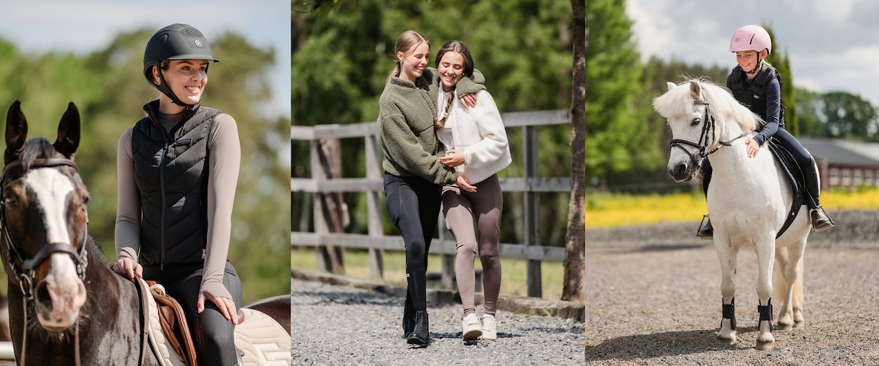 Ryttare på väg ut i sadeln