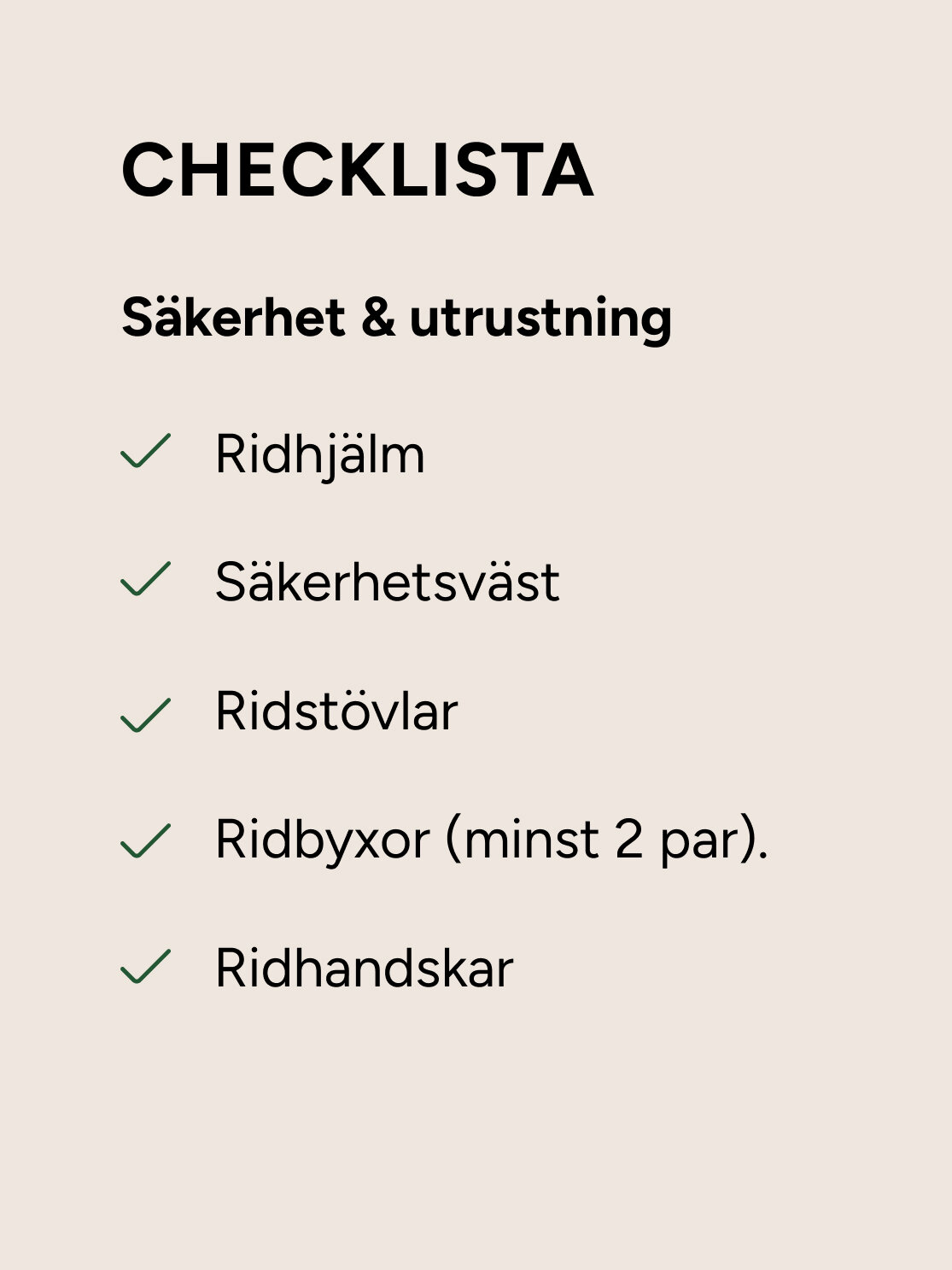 checklist