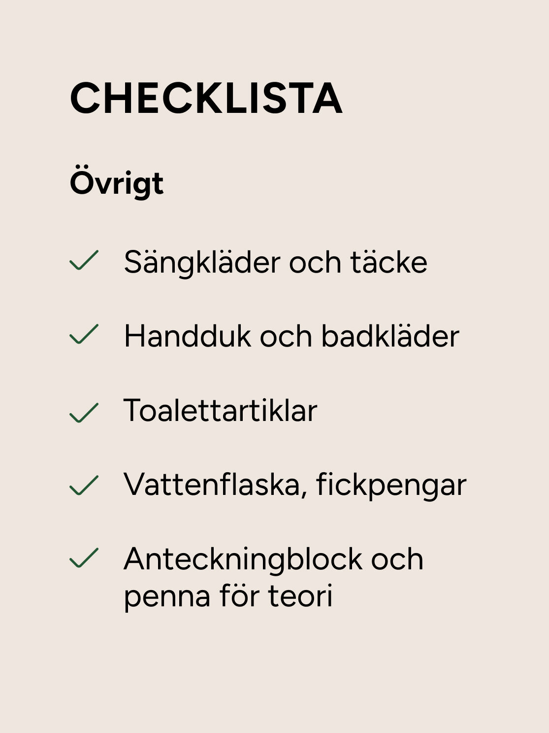 checklist