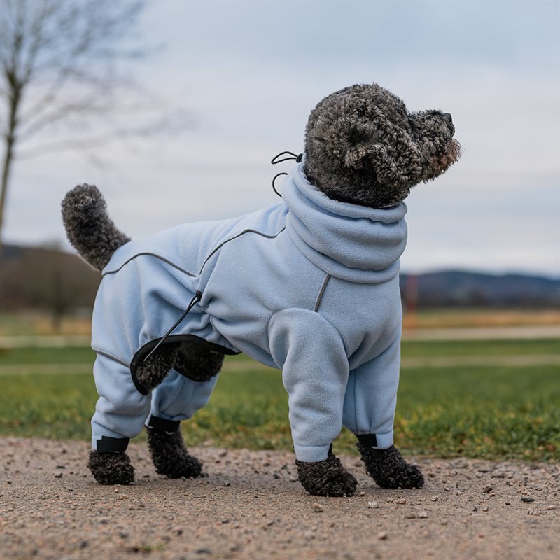 Hundoverall Fleece Bellona traxx® Ljusblå