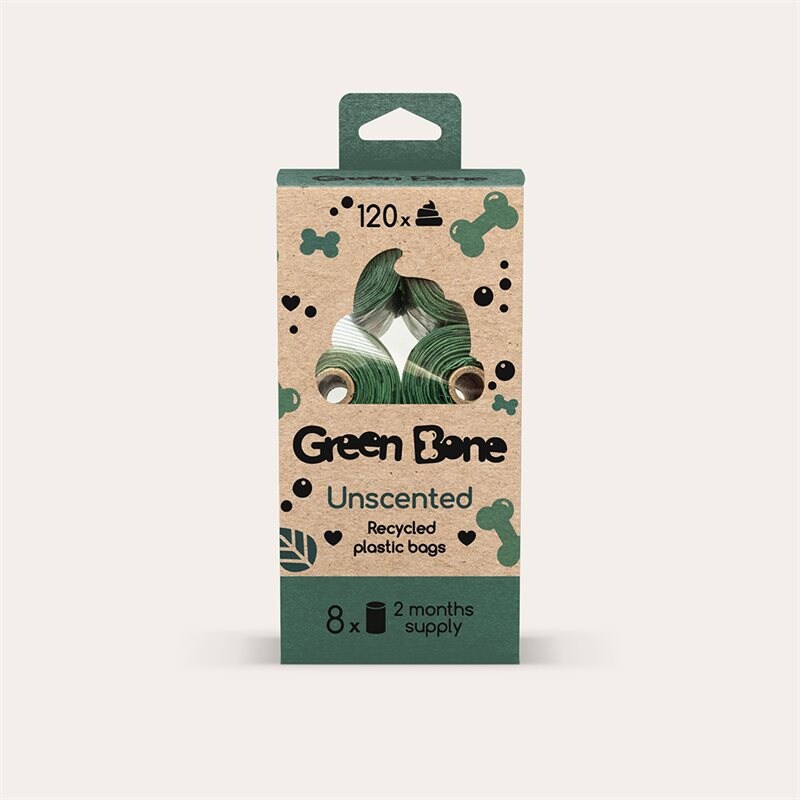 Product Image for Bajspåsar Hund Unscented Green Bone