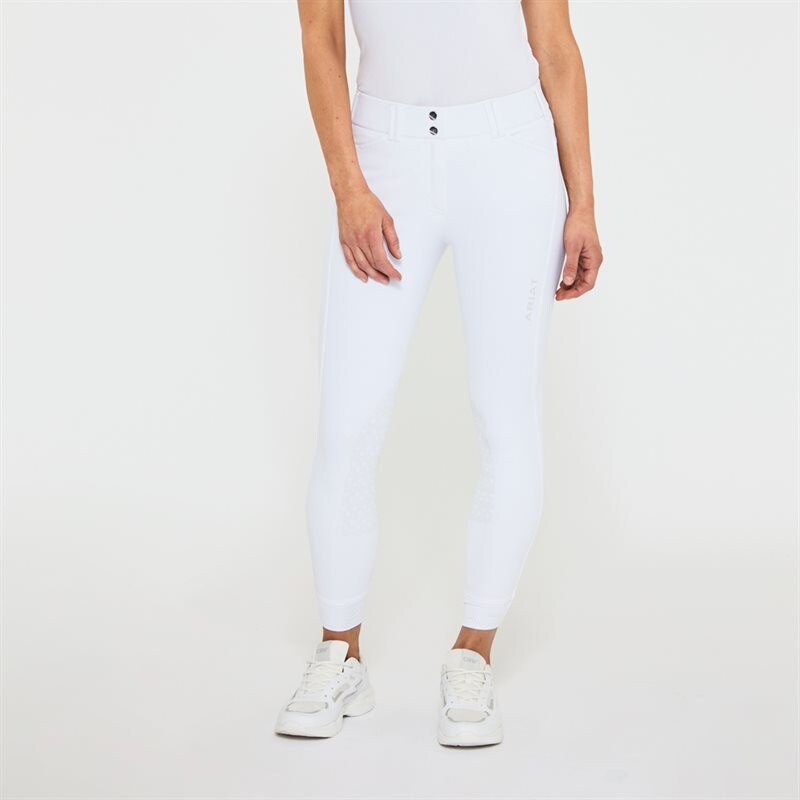 Ridbyxa Knäskodd Tri Factor Grip ARIAT® Vit