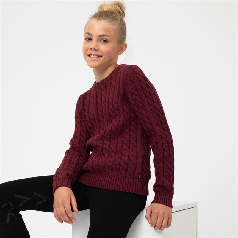 Tröja Stickad Hanna CRW® Vinröd
