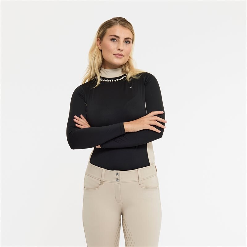 Tävlingstopp Långärmad Piper Fairfield® Svart