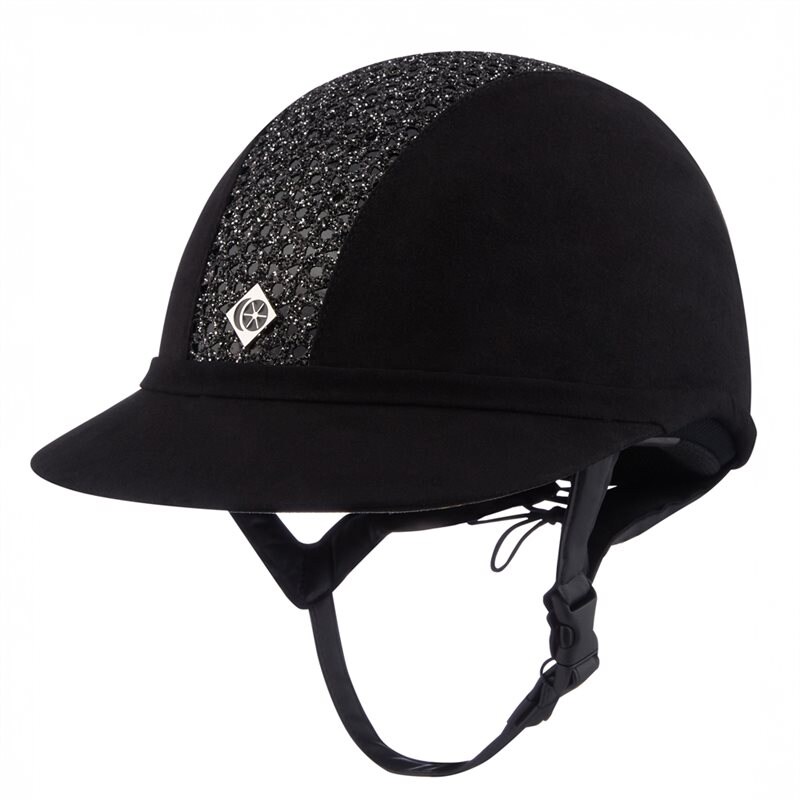 Ridhjälm VG1 SP8 Sparkly Charles Owen Svart