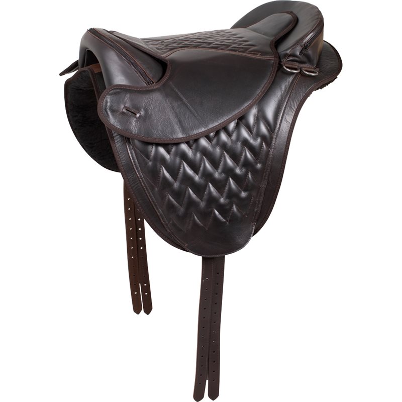 Bomlös sadel Tree Free 16,5" - 17" Fairfield® Brun