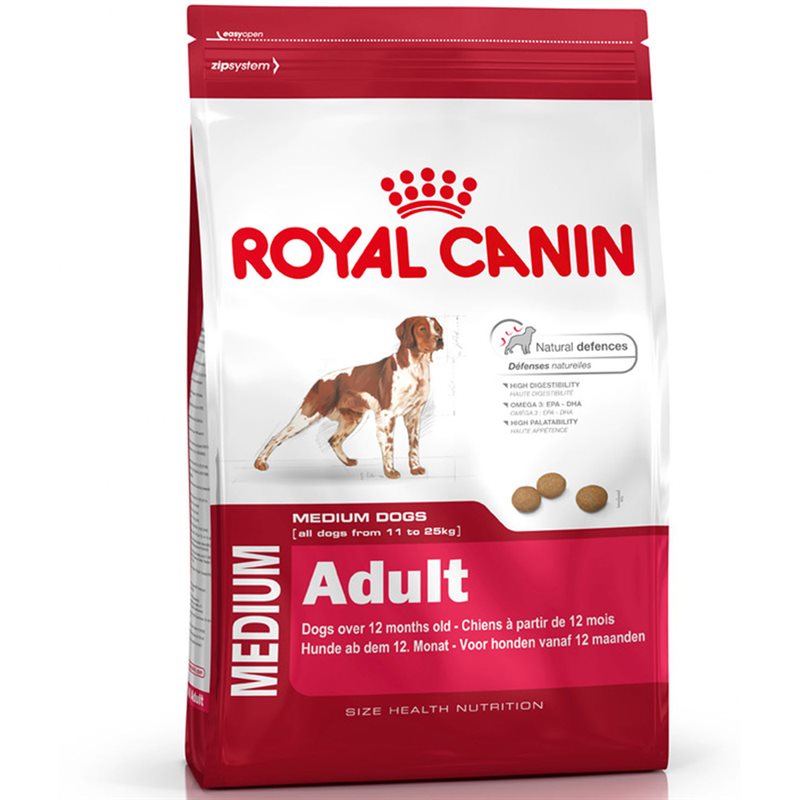Torrfoder Hund Medium Adult 15 kg Royal Canin