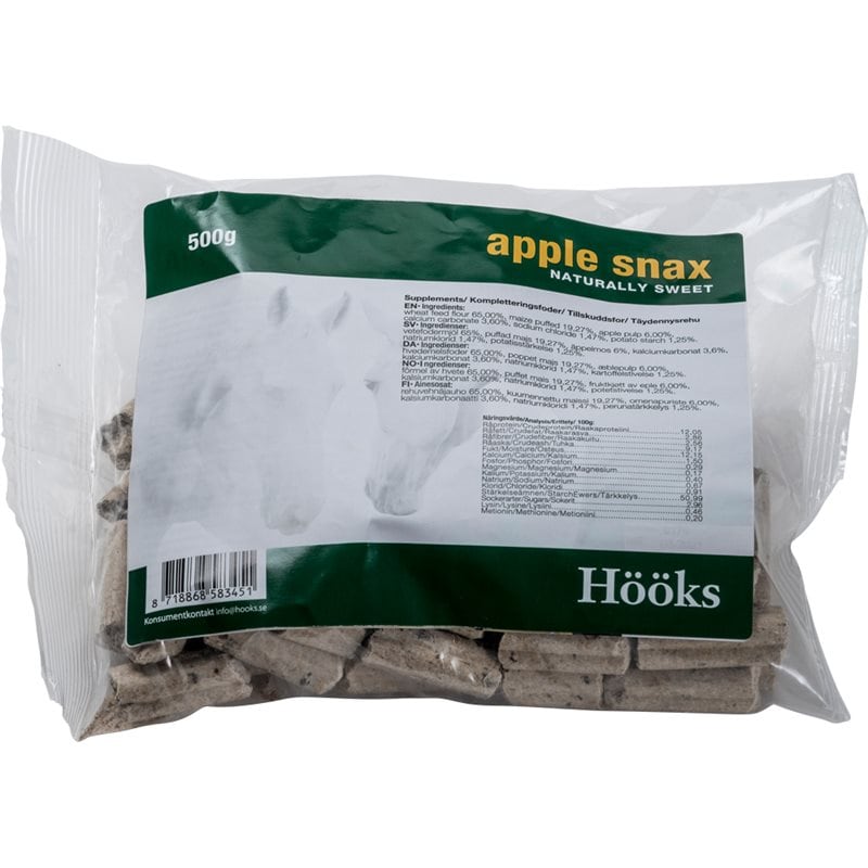 Product Image for Hästgodis  Apple snax natural 500 g Hööks