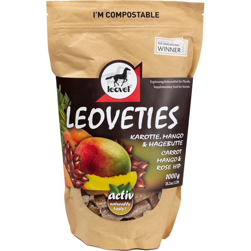 Hästgodis Leoveties Carrot, Mango & Rosehip leovet®