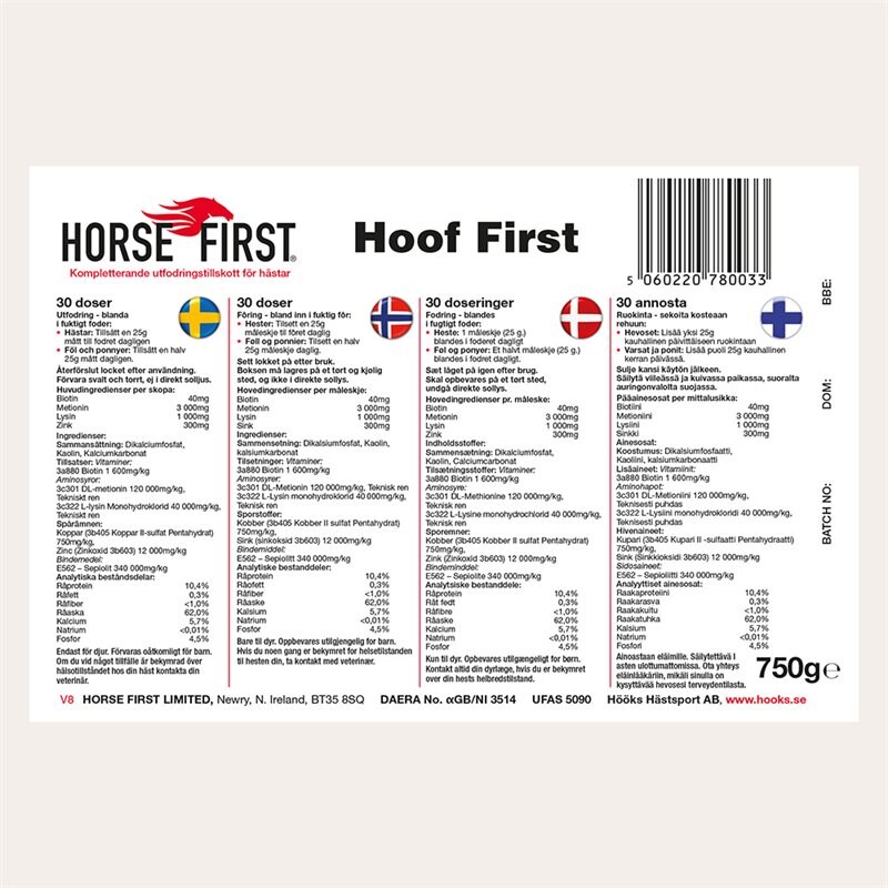 Product Image for Biotin  Hoof First 750g HORSE FIRST®