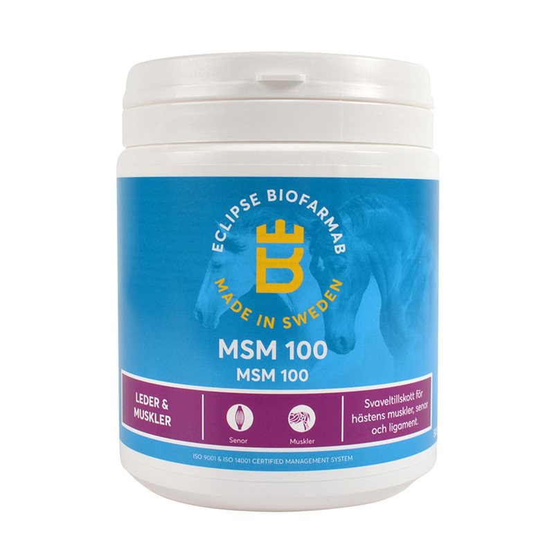 Product Image for Kompletteringsfoder  MSM 100 500 g Eclipse Biofarmab