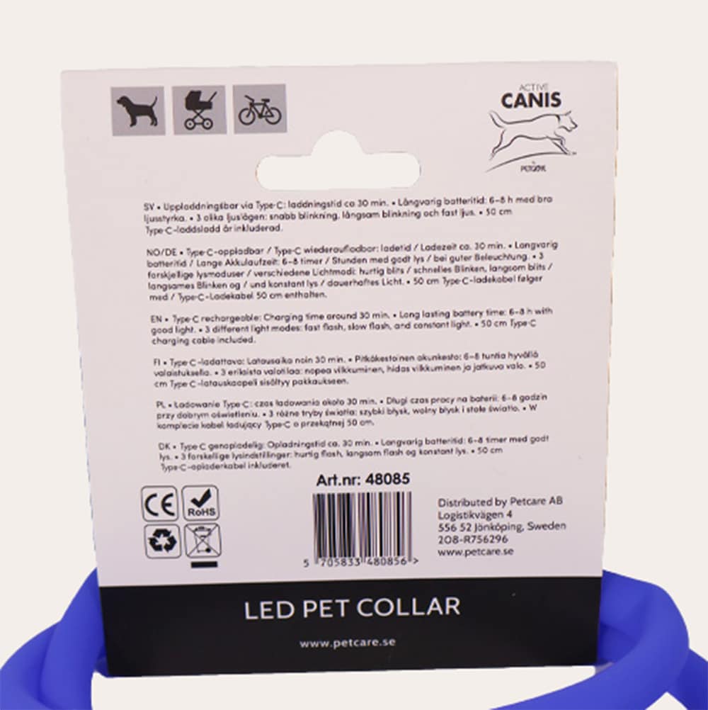Halsband  LED Pet Collar Active Canis