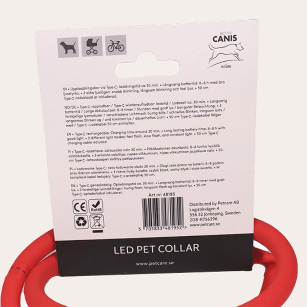 Halsband  LED Pet Collar Active Canis