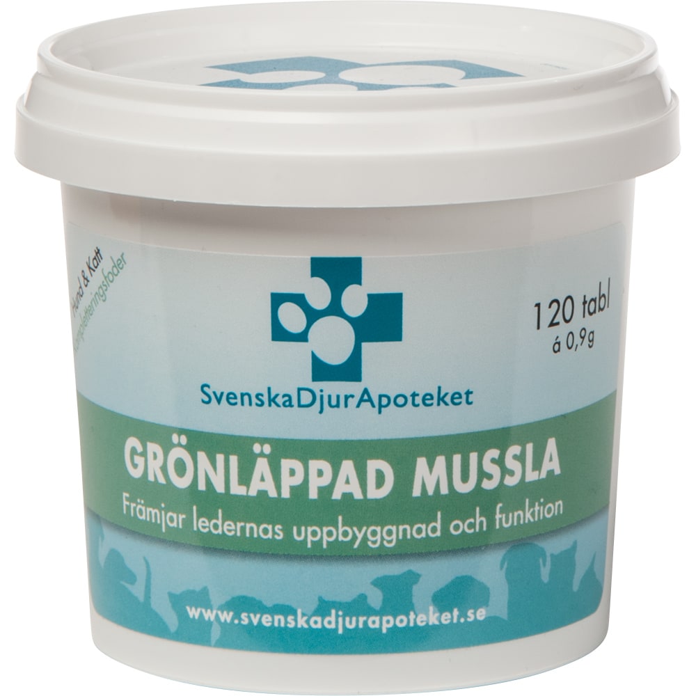 Kompletteringsfoder  Grönläppad Mussla Svenska Djurapoteket