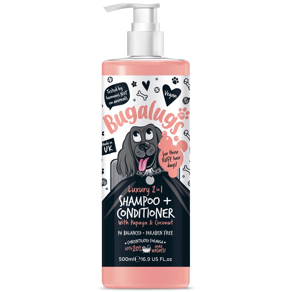 Hundschampo  Luxury 2 in 1 Papaya & Coconut 500ml Bugalugs