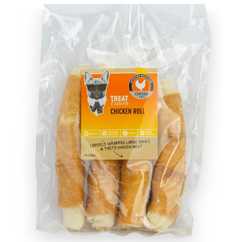 Hundtugg 4-pack Chicken Roll Treateaters