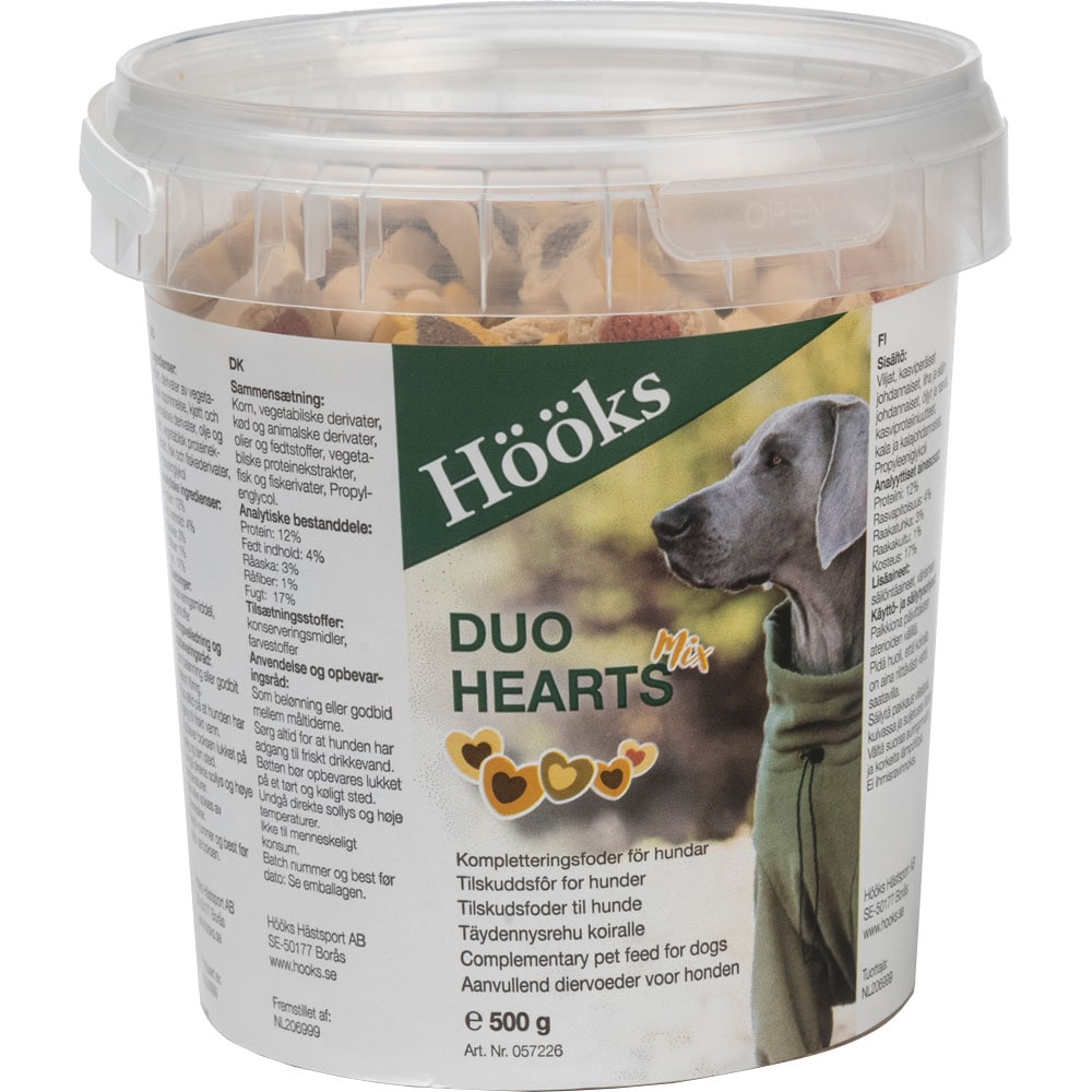 Hundgodis  Duo Heart Mix Hööks