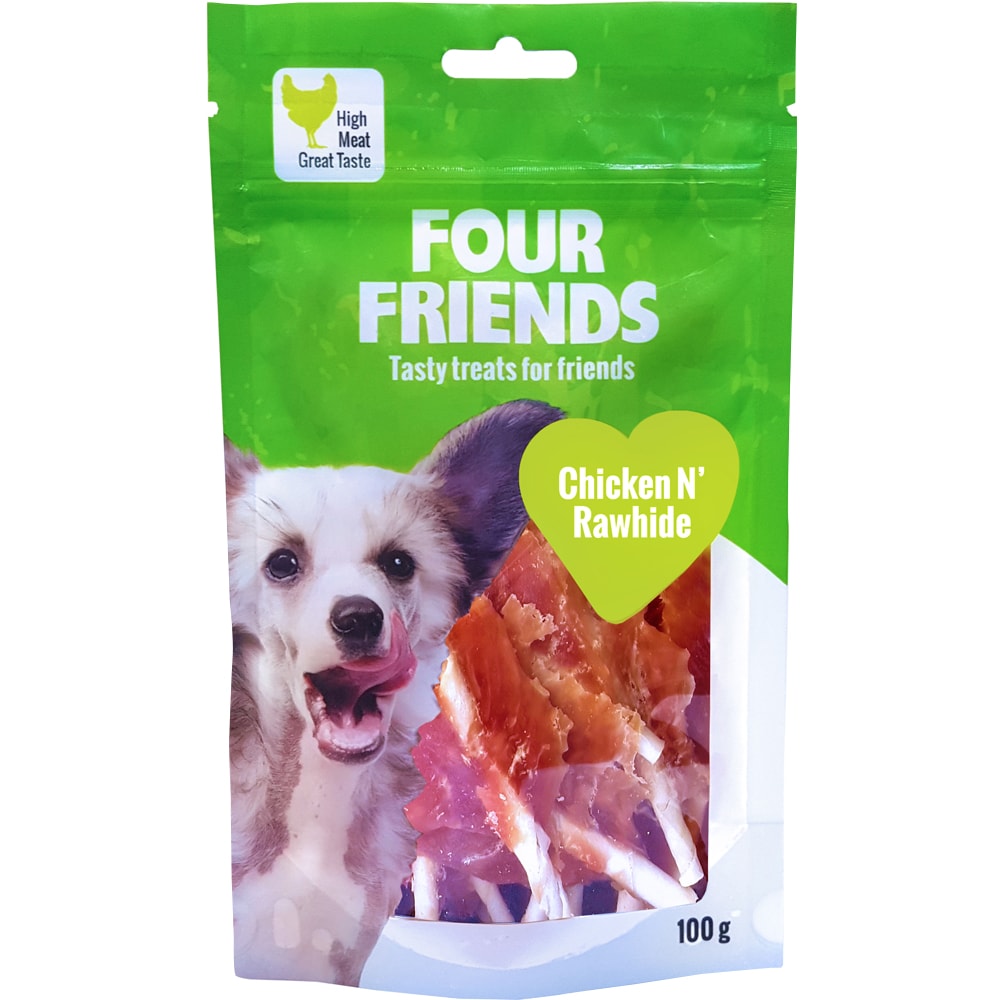 Hundgodis  Chicken N´Rawhide 100 g FourFriends