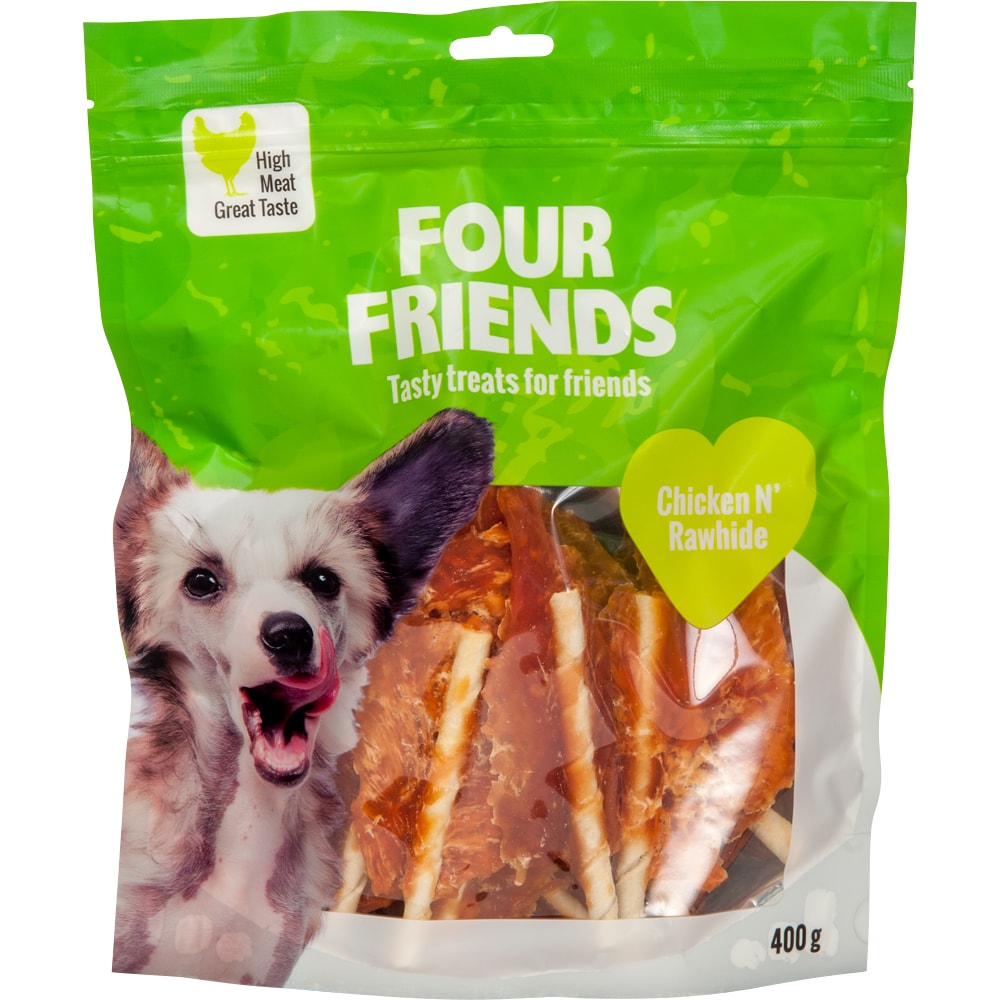 Hundgodis  Chicken N´Rawhide 400 g FourFriends