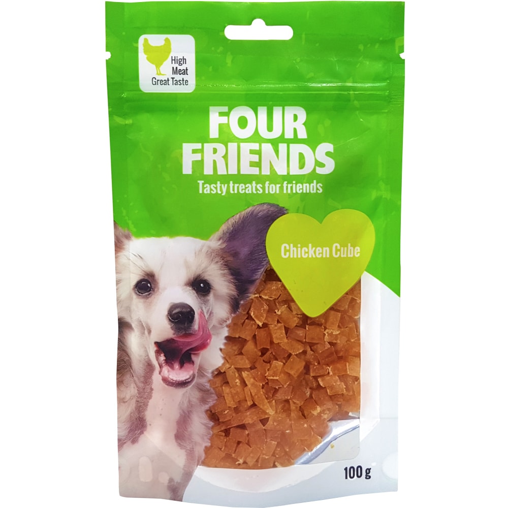 Hundgodis  Chicken Cube 100 g FourFriends