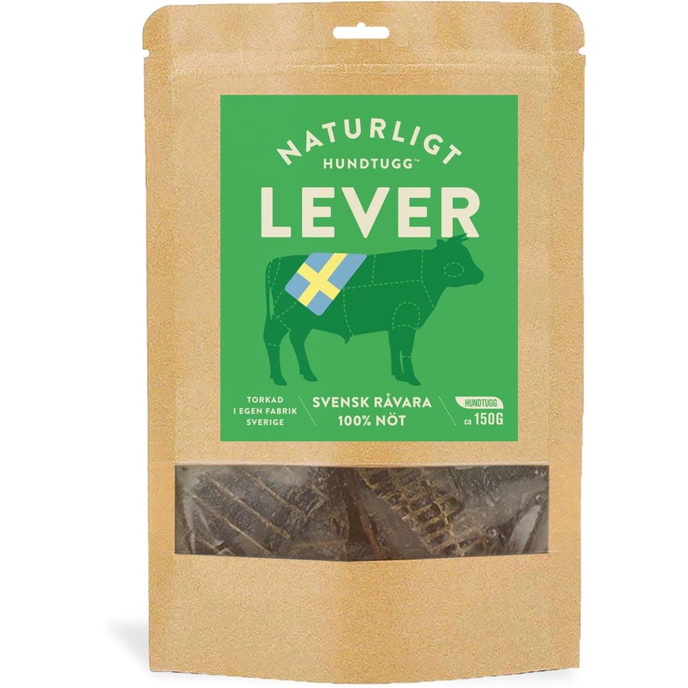 Hundgodis  Beef liver 150g Naturligt Hundtugg