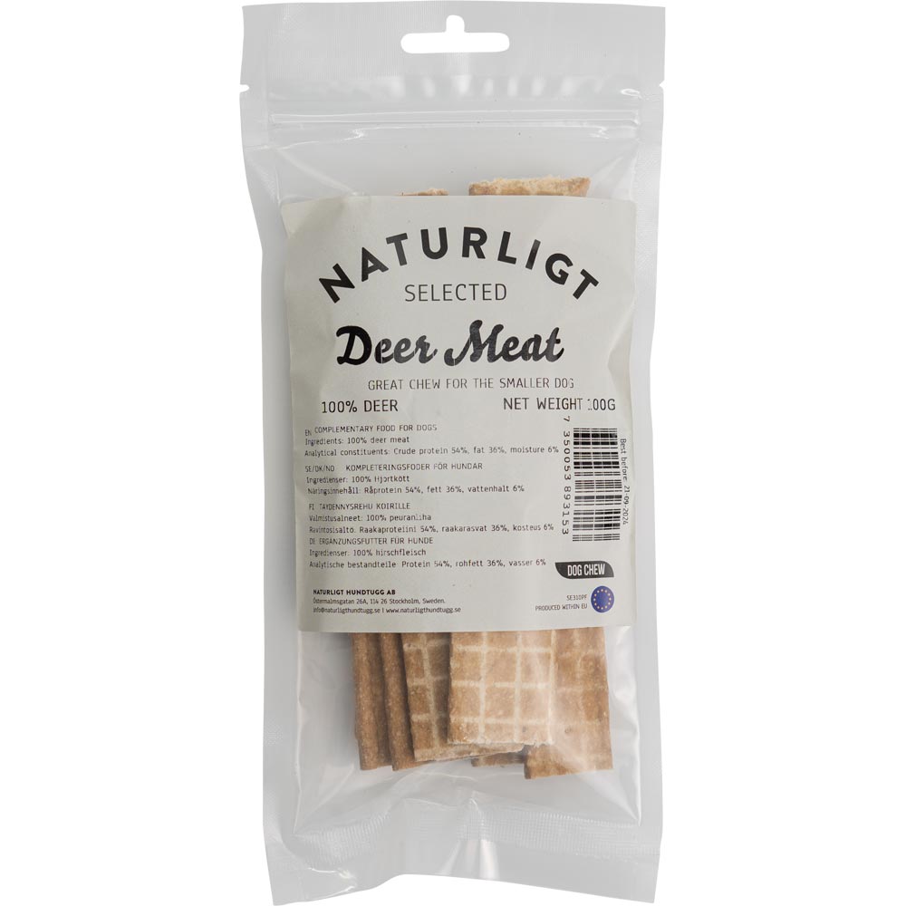 Hundgodis  Deer Meat 100g Naturligt Selected