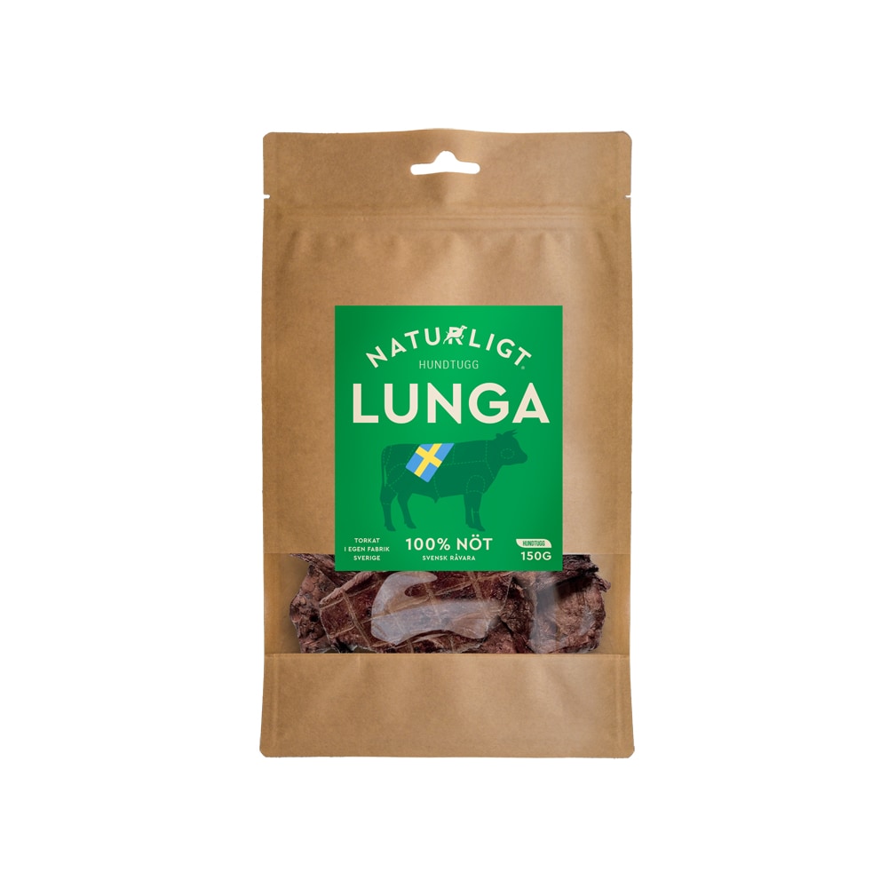 Hundtugg  Nötlunga 150g Naturligt Hundtugg