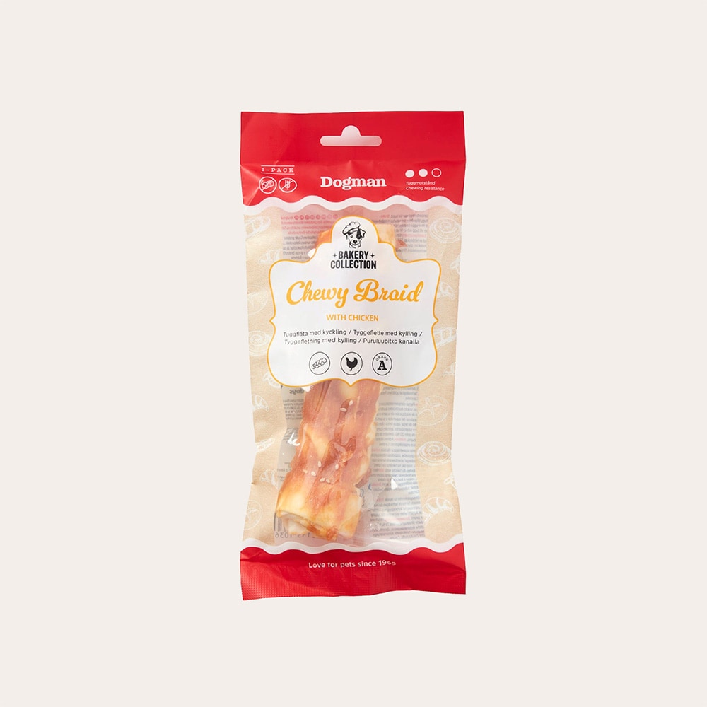 Hundtugg  Chewy Braid Chicken Dogman