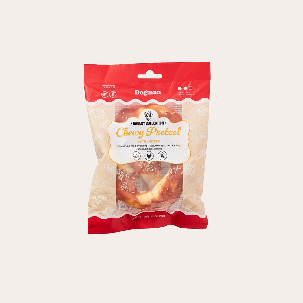 Hundtugg  Chewy Pretzel Chicken Dogman