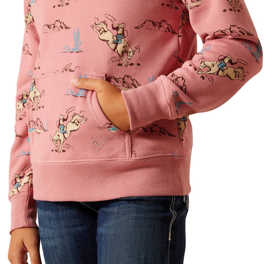 Sweatshirt  Junior BRONC SCENE 1/4 ZIP ARIAT®