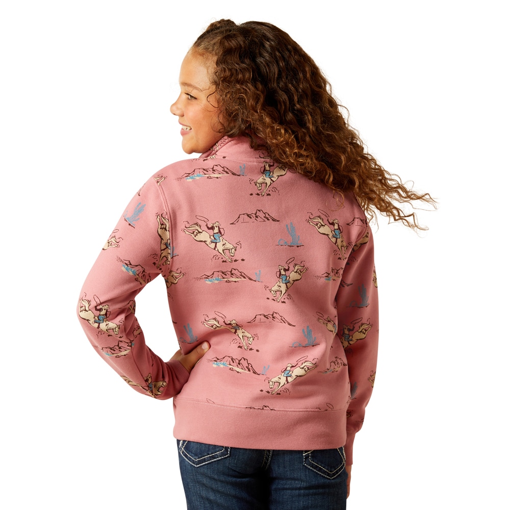 Sweatshirt  Junior BRONC SCENE 1/4 ZIP ARIAT®