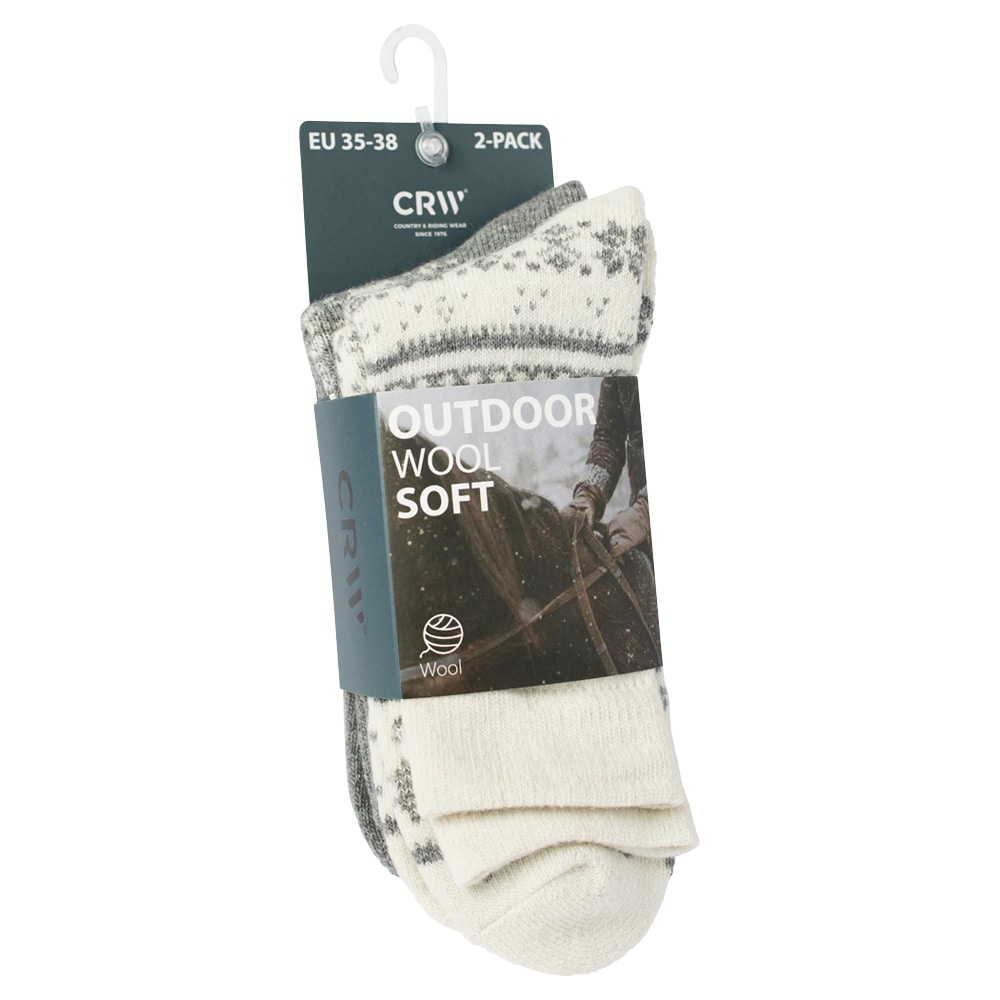 Ullstrumpa  Outdoor 2-pack CRW®