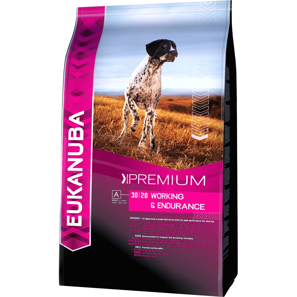 Torrfoder Hund  Working & Endurance 15 kg Eukanuba