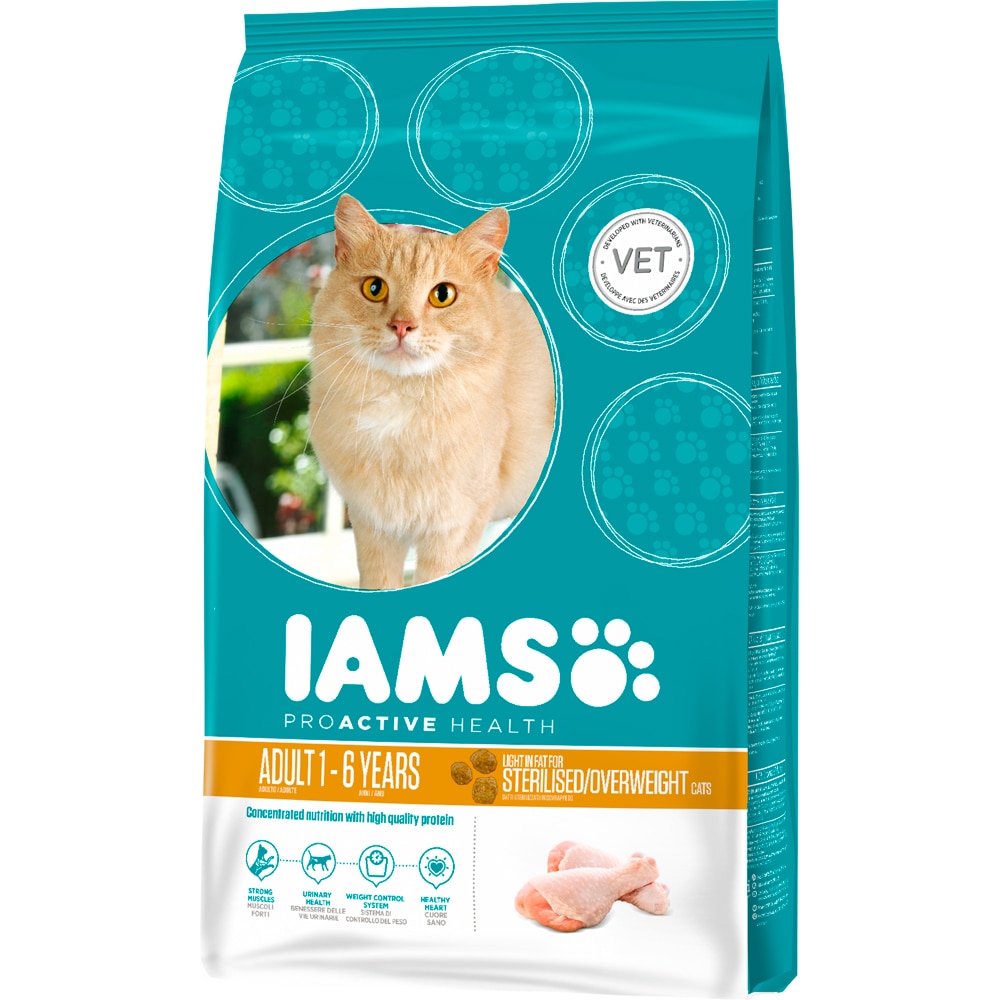 Torrfoder Katt Adult Sterilised 2,55 kg Iams