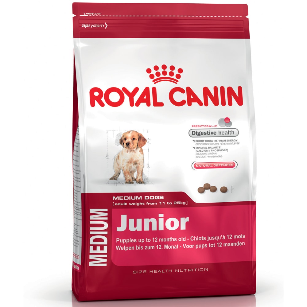 Torrfoder Hund  Medium Junior 15 kg Royal Canin