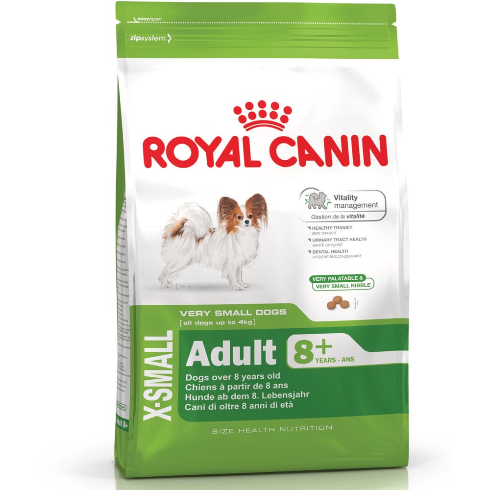 Torrfoder Hund  X-Small Adult 8+ 3kg Royal Canin