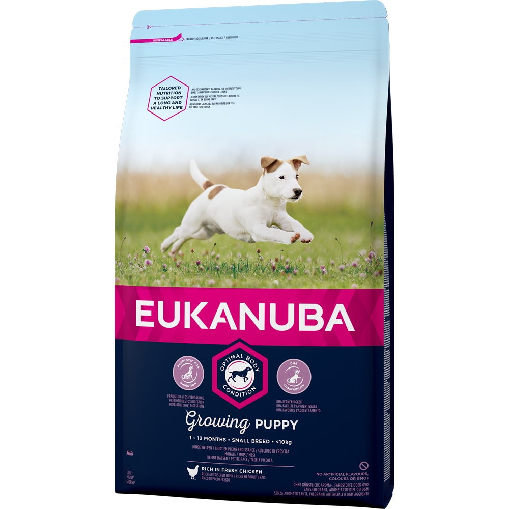 Torrfoder Hund  Puppy Small Breed 3 kg Eukanuba