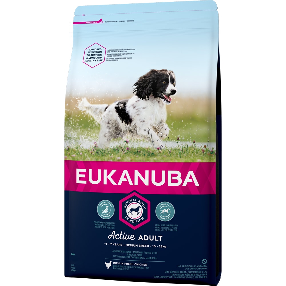 Torrfoder Hund  Adult Medium Breed 15 kg Eukanuba