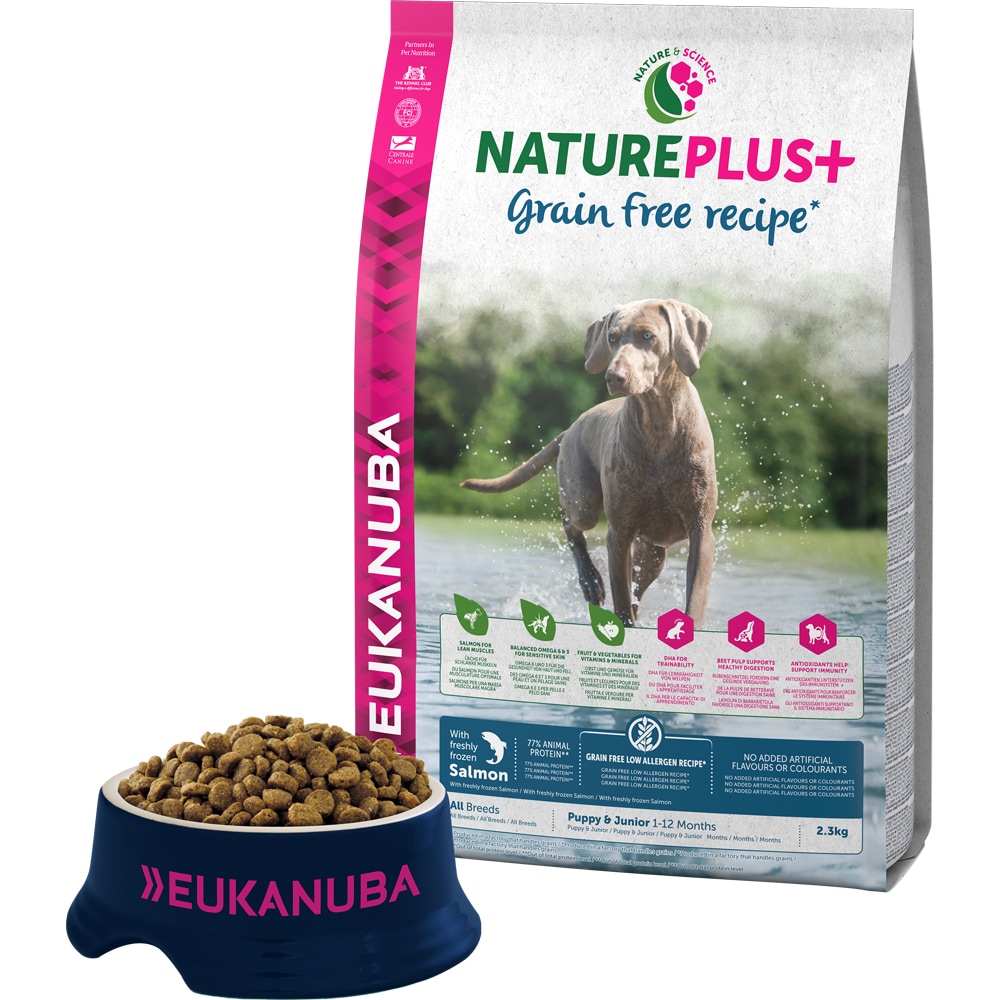 Torrfoder Hund Nature + Grain Free Puppy 2,3 kg Eukanuba