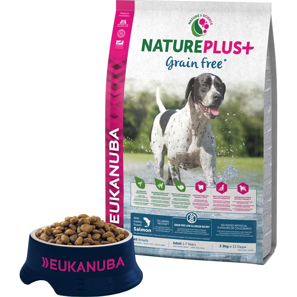 Torrfoder Hund Nature + Grain Free 2,3 kg Eukanuba