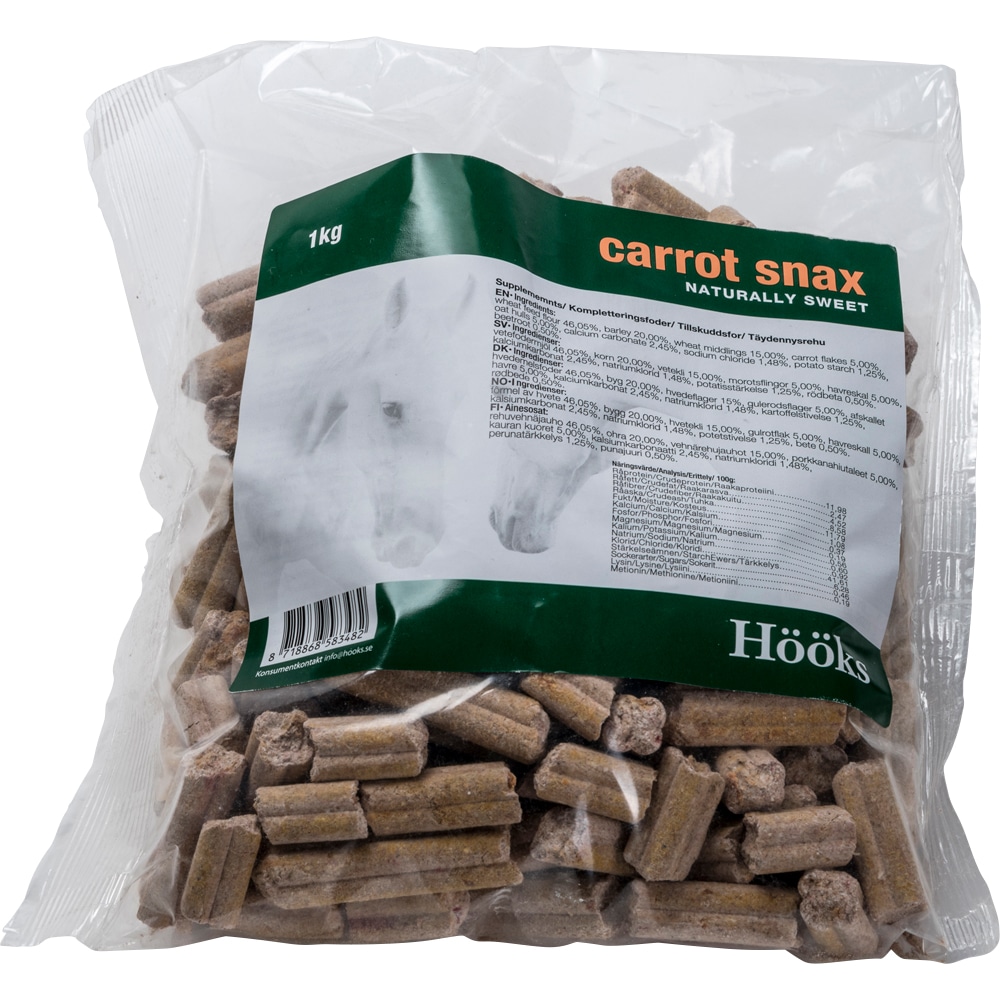 Hästgodis  Carrot snax natural 1 kg Hööks