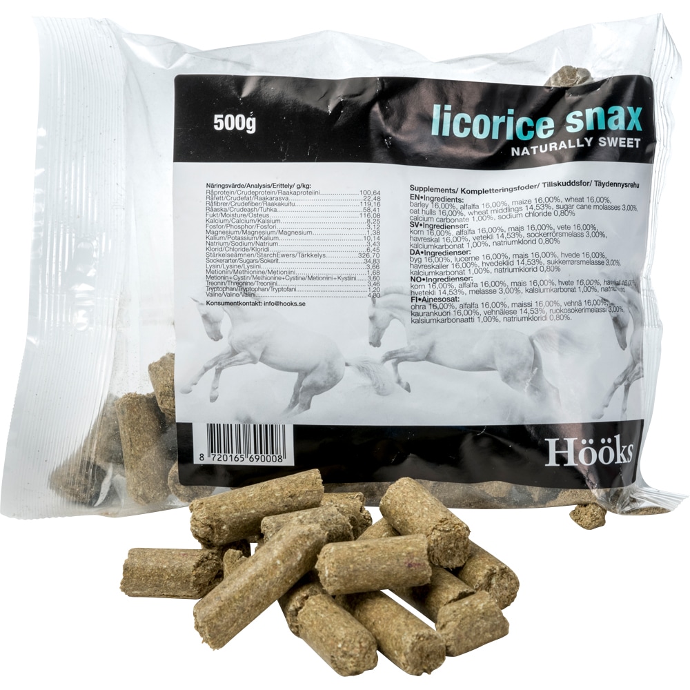 Hästgodis 500 g Licorice Snax Hööks