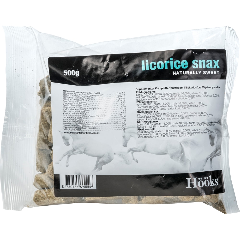 Hästgodis 500 g Licorice Snax Hööks