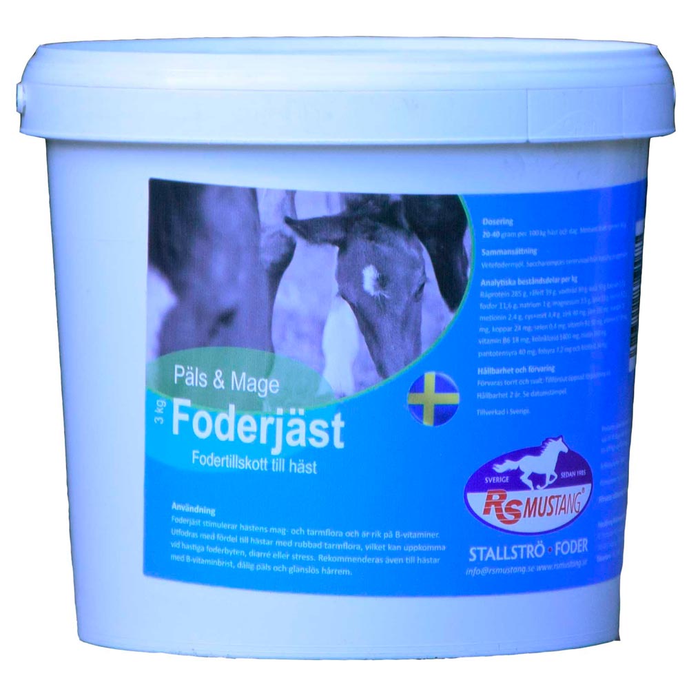 2,5 kg Foderjäst RS Mustang
