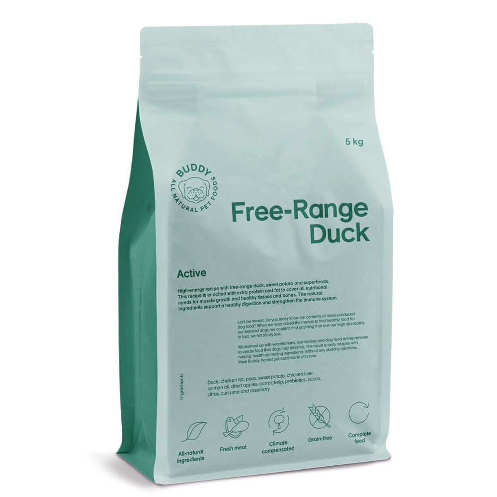Hundfoder 5 kg Free-Range Duck BUDDY