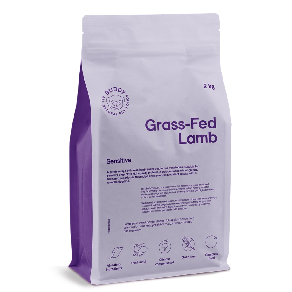 Hundfoder 2 kg Grass-Fed Lamb BUDDY