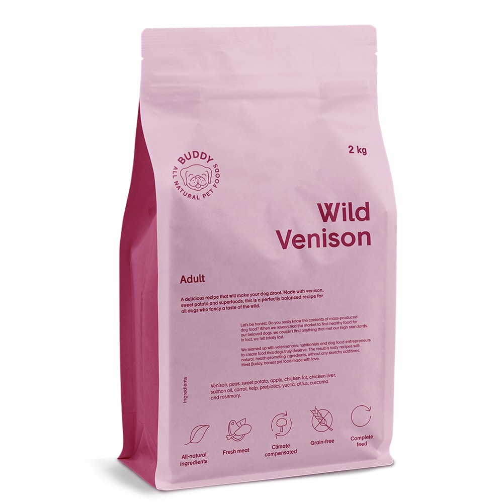 Hundfoder 2 kg Wild Venison BUDDY