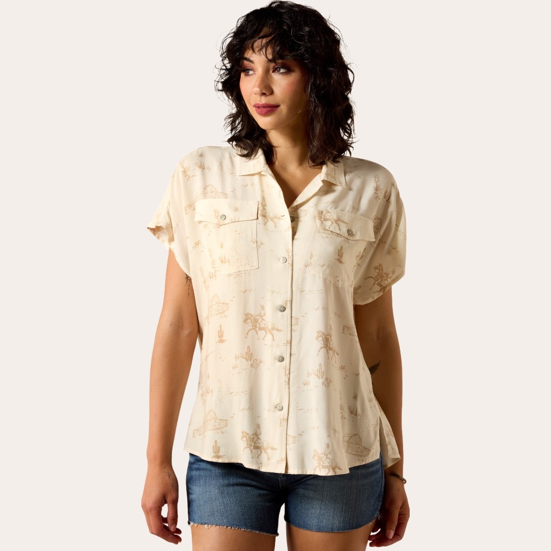 Skjorta Badlands SS Shirt ARIAT®