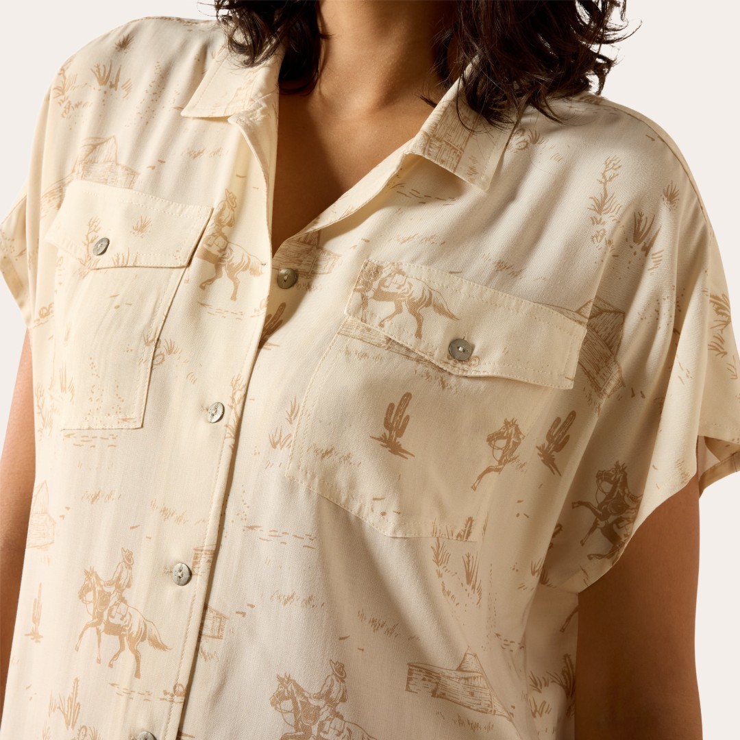Skjorta Badlands SS Shirt ARIAT®