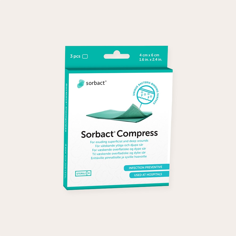  3-pack Compress 4x6 cm Sorbact